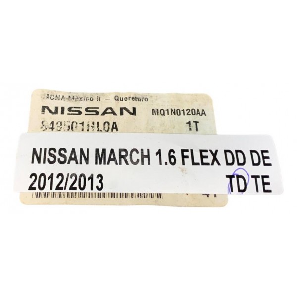 Forro Lateral Direito Porta Malas Nissan March 1.6 2013