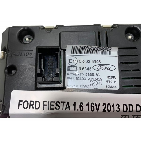 Tela Display Computador Bordo Ford New Fiesta 1.6 16v 2013